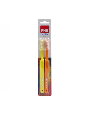 PHB CEPILLO CLASSIC MEDIO DUPLO PACK AHORRO