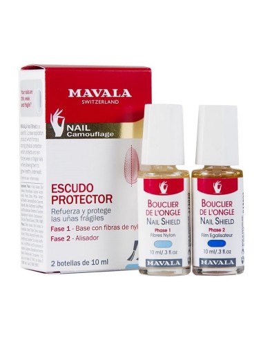 MAVALA FORTALECEDOR UÑAS ESCUDO PROTECTOR DOS FASES 2X10ML