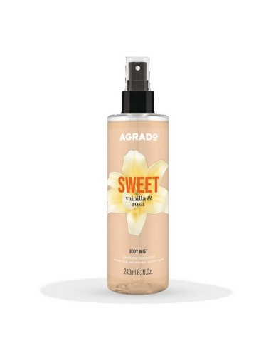 AGRADO BODY MIST BRUMA CORPORAL SWEET VAINILLA Y ROSA SPRAY 240ML