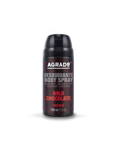 AGRADO DESODORANTE 150ML SPRAY MEN WILD CHOCOLATE