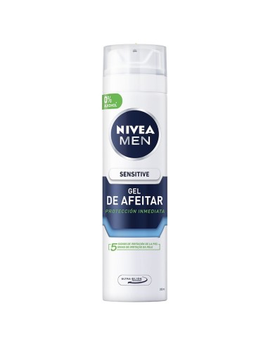 NIVEA GEL DE AFEITAR SENSITIVE 200ML 0% ALCOHOL