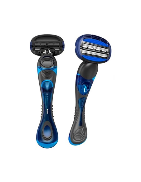 LEA BODY & SHAVE SYSTEM 6 HOJAS MAQUINA DEPILACION HOMBRE + 1 RECAMBIO