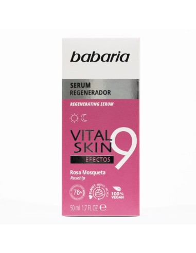 BABARIA SERUM REGENERADOR VITAL SKIN 9 EFECTOS ROSA MOSQUETA 50ML