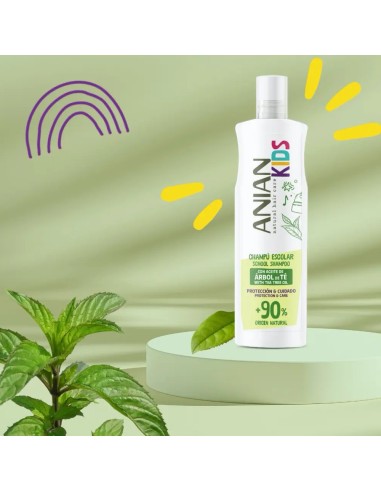ANIAN CHAMPU ESCOLAR CON ACEITE ARBOL DEL TE 400ML
