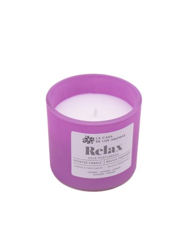 AMBIENTADOR VELA PERFUMADA RELAX LAVANDA 90GRS.