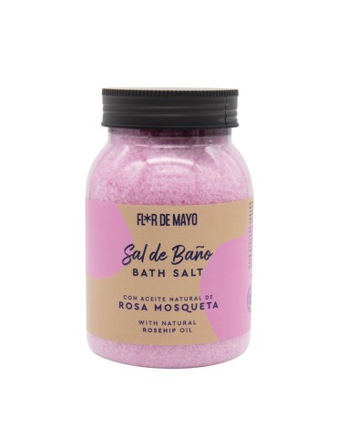 FLOR DE MAYO SAL DE BAÑO BOTE 650GRS ROSA MOSQUETA