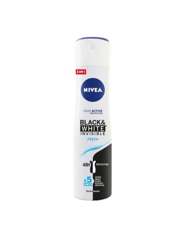 NIVEA DESODORANTE SPRAY INVISIBLE B&W FRESH 200ML