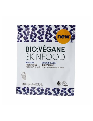 BIO VEGANE ACAI MASCARILLA FACIAL CELULOSA