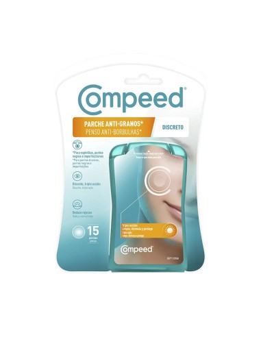 COMPEED PARCHES ANTI-GRANOS LIMPIADORES DISCRETO 15 UDS