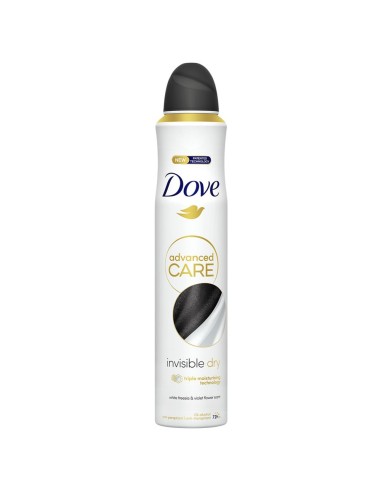 DOVE DESODORANTE SPRAY 200ML INVISIBLE DRY 0% ALCOHOL