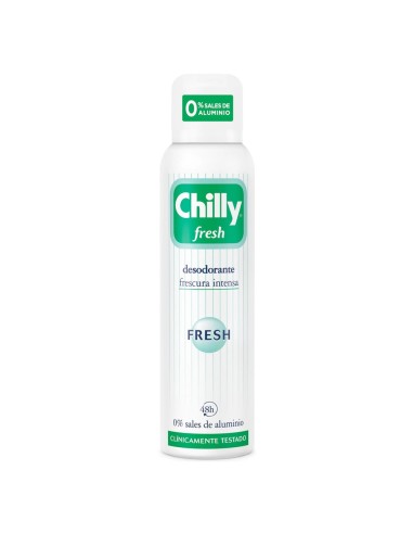 CHILLY DESODORANTE 150ML SPRAY FRESH O% SALES DE ALUMINIO