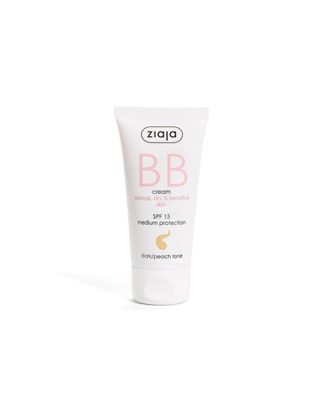 ZIAJA BB CREAM PIELES SECAS, SENSIBLES, DESHIDRATADAS O NORMALES SPF15 - TONO OSCURO 50ML