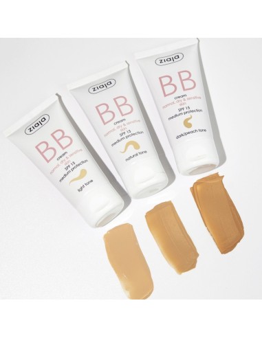 ZIAJA BB CREAM PIELES SECAS, SENSIBLES, DESHIDRATADAS O NORMALES SPF15 - TONO OSCURO 50ML