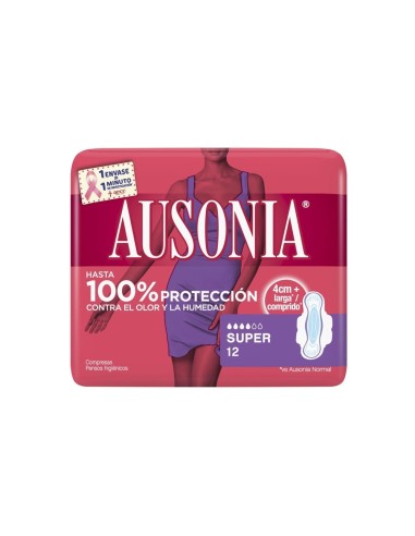 AUSONIA AIR DRY COMPRESA ALAS SUPER 12 UDS.