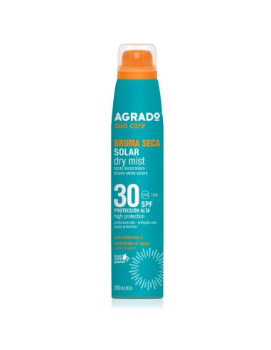 AGRADO SOLAR BRUMA SECA SPF30 AEROSOL 200ML