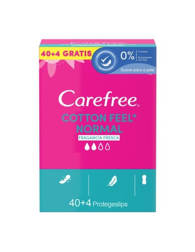 CAREFREE SALVA SLIP 44 UDS. NORMAL FRESH