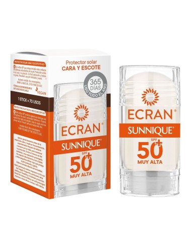 ECRAN SOLAR FACIAL STICK CREMA SPF50 ANTIMANCHAS CARA Y ESCOTE 30ML