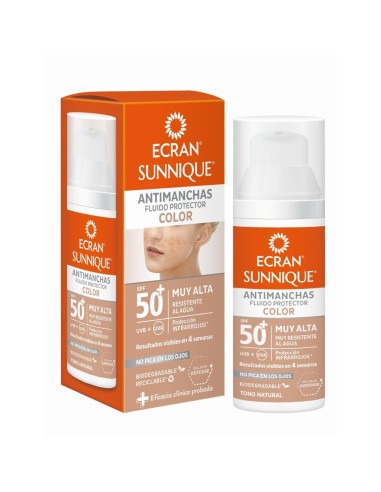 ECRAN SOLAR FACIAL FLUIDO ANTIMANCHAS COLOR SFP50 50ML