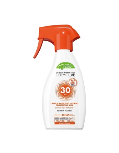 DERMOLAB SOLAR LECHE ROSTRO Y CUERPO SPF30 PISTOLA 250ML