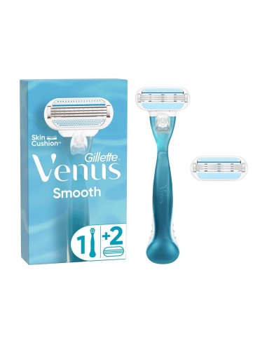 GILLETTE WOMAN VENUS MAQUINA DEPILATORIA SMOOTH SENSITIVE + 2 CARGADORES