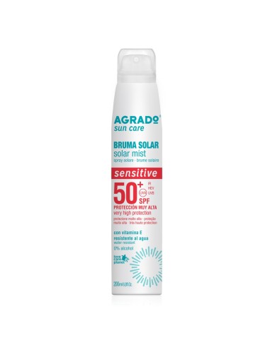 AGRADO SOLAR SENSITIVE PROTECCION SPF50+ BRUMA 200ML