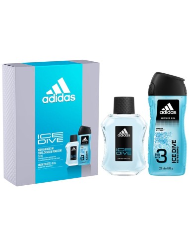 ADIDAS COLONIA MEN SET ICE DIVE + GEL 250ML