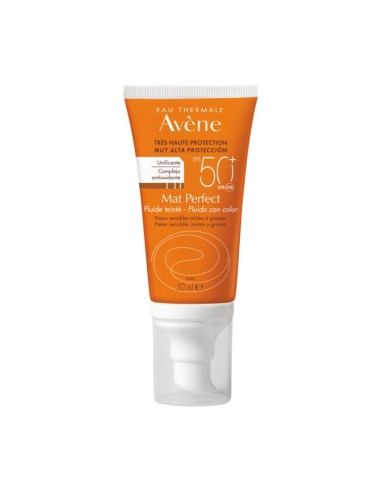 AVENE SOLAR FLUIDO FACIAL CON COLOR  SPF50+ 50ML