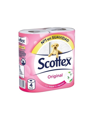 SCOTTEX PAPEL HIGIENICO 4 ROLLOS