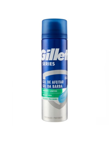 GILLETTE SERIES GEL DE AFEITAR PIEL SENSIBLE CON ALOE 200ML