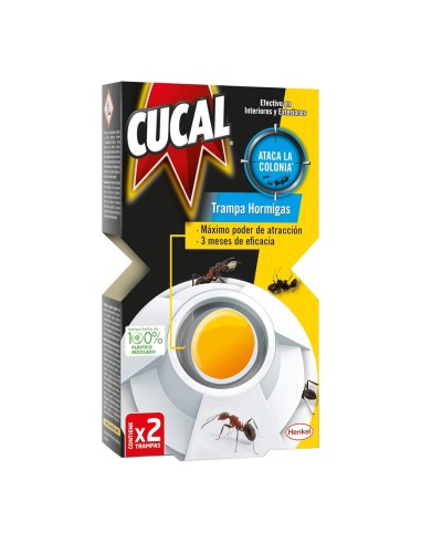 CUCAL TRAMPA ANTI HORMIGAS 2 UDS. CON CEBO