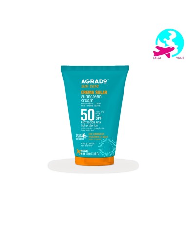 AGRADO SOLAR CREMA PROTECCION SFP50 100ML CUERPO Y CARA