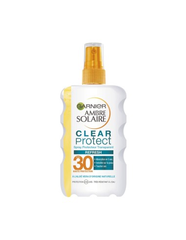 AMBRE SOLAIRE SOLAR SPRAY TRANSPARENTE CLEAR PROTECT SPF30 200ML