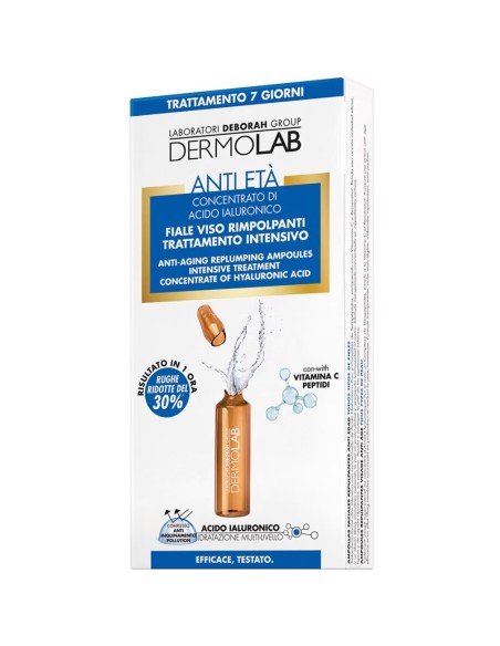 DERMOLAB FACIAL AMPOLLAS ANTI EDAD EFECTO RELLENO 7X1.8ML