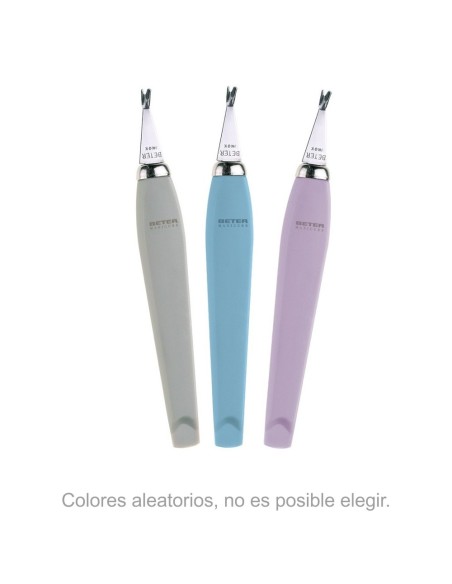 CORTA CUTICULAS INOXIDABLE MANGO MARFIL