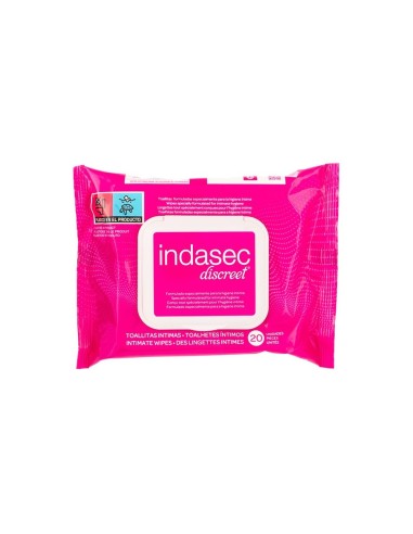 INDASEC TOALLITAS HIGIENE INTIMAS 20 UDS. DISCREET TAPA CLICK