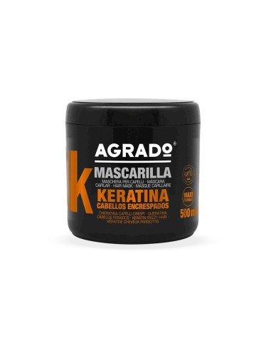 AGRADO MASCARILLA CAPILAR KERATINA 500ML CABELLO ENCRESPADO