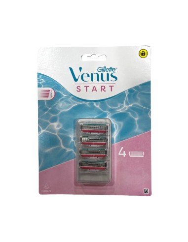 GILLETTE WOMAN VENUS CARGADOR START 3 HOJAS 4 UDS.