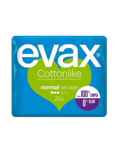 EVAX COTTONLIKE COMPRESA NORMAL 20 UDS. SIN ALAS