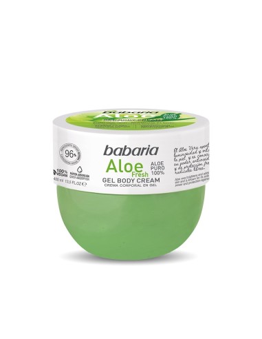 BABARIA GEL BODY CREAM ALOE FRESH PURO 400ML