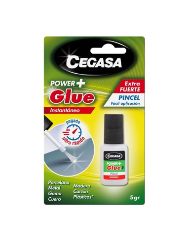 CEGASA PEGAMENTO INSTANTANEO POWER GLUE 5 GRS CON PINCEL