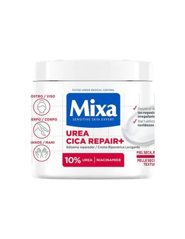 MIXA BALSAMO REPARADOR 400ML PIEL SECA, RUGOSA E IRREGULAR UREA CICA REPAIR+