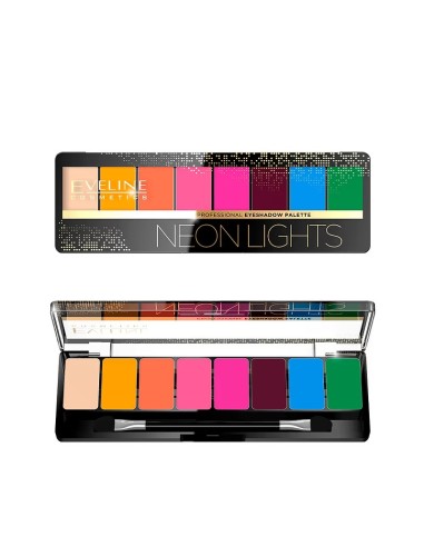 EVELINE PALETA DE SOMBRAS 8 COLORS NEON LIGHTS