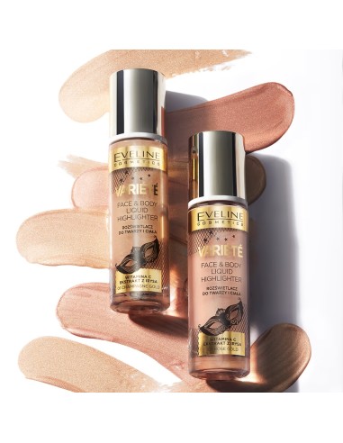 EVELINE ILUMINADOR VARIETE LIQUID HIGHLIGHTER ROSTRO Y CUERPO Nº 02 ROSE GOLD