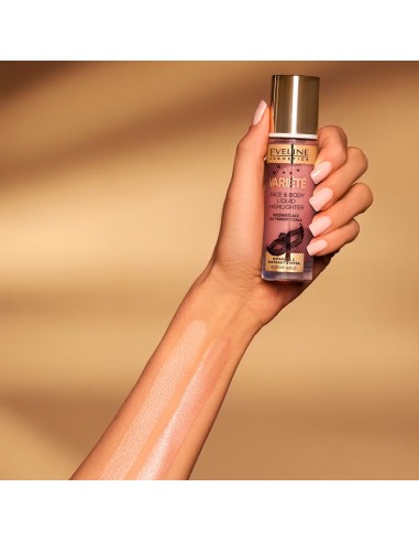 EVELINE ILUMINADOR VARIETE LIQUID HIGHLIGHTER ROSTRO Y CUERPO Nº 02 ROSE GOLD