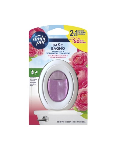 AMBIPUR AMBIENTADOR PARA BAÑO FLORES ELEGANTES 1 UD