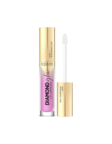 EVELINE BRILLO DE LABIOS CON ACIDO HIALURONICO DIAMOND GLOW Nº10 ROSE VIOLET
