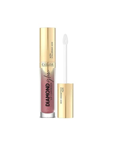 EVELINE BRILLO DE LABIOS CON ACIDO HIALURONICO DIAMOND GLOW Nº11 ROSE NUDE