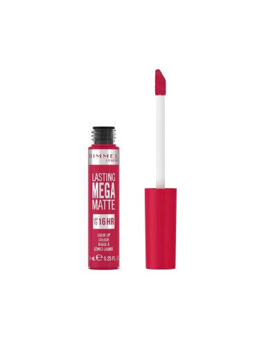 RIMMEL BARRA LABIAL LASTING MEGA MATTE LIQUID LIP COLOUR 910 FUCHSIA FLUSH