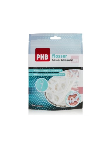 PHB FLOSSER APLICADOR HILO DENTAL 30 UDS.