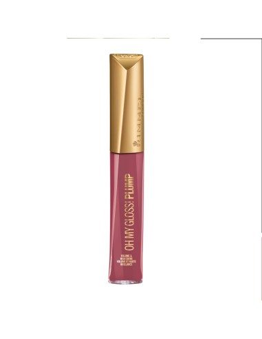 RIMMEL BRILLO DE LABIOS CON COLOR OH MY GLOSS! PLUMPER 211 MAUVE MAMA